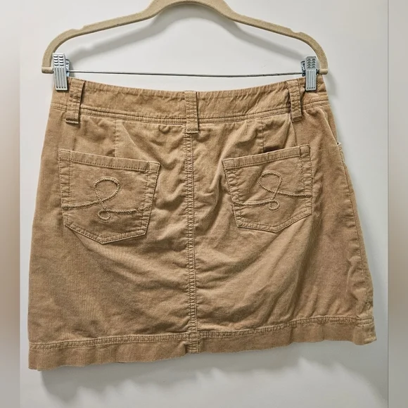 Lilly Pulitzer Tulah Sesame Tan Corduroy Mini Skirt Size 4 - Picture 2 of 6
